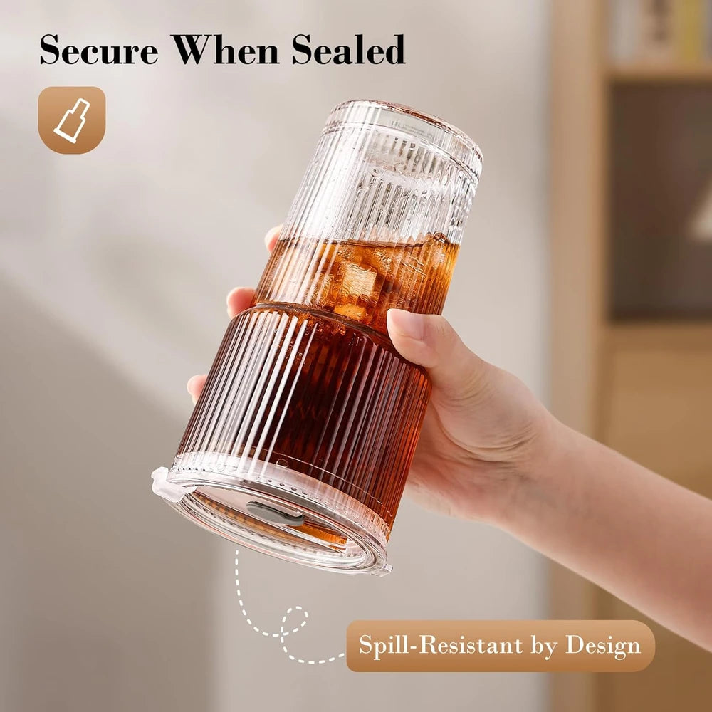 Gosche Ribbed Glass Tumblers