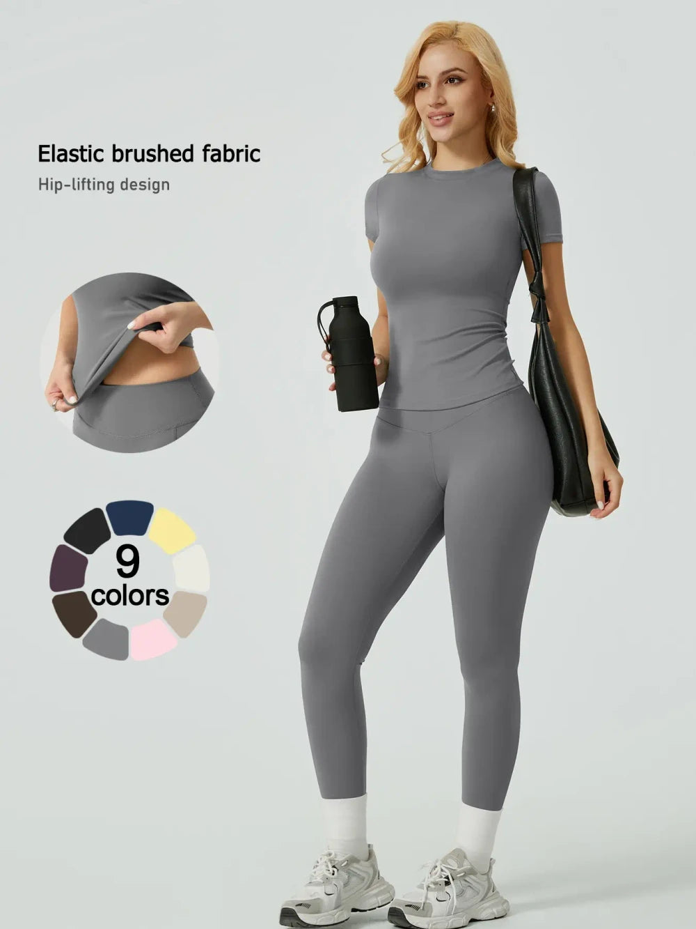 Ribbed Long Sleeve Tee & Leggings Set