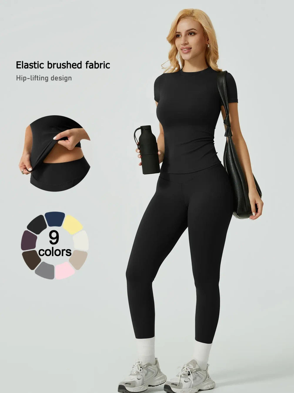 Ribbed Long Sleeve Tee & Leggings Set