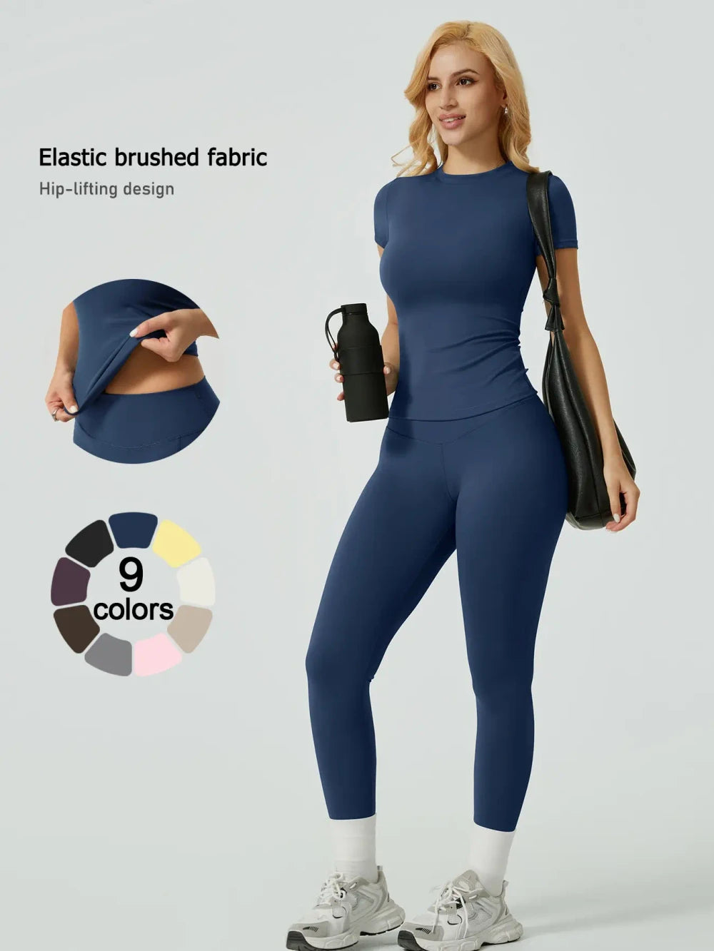 Ribbed Long Sleeve Tee & Leggings Set