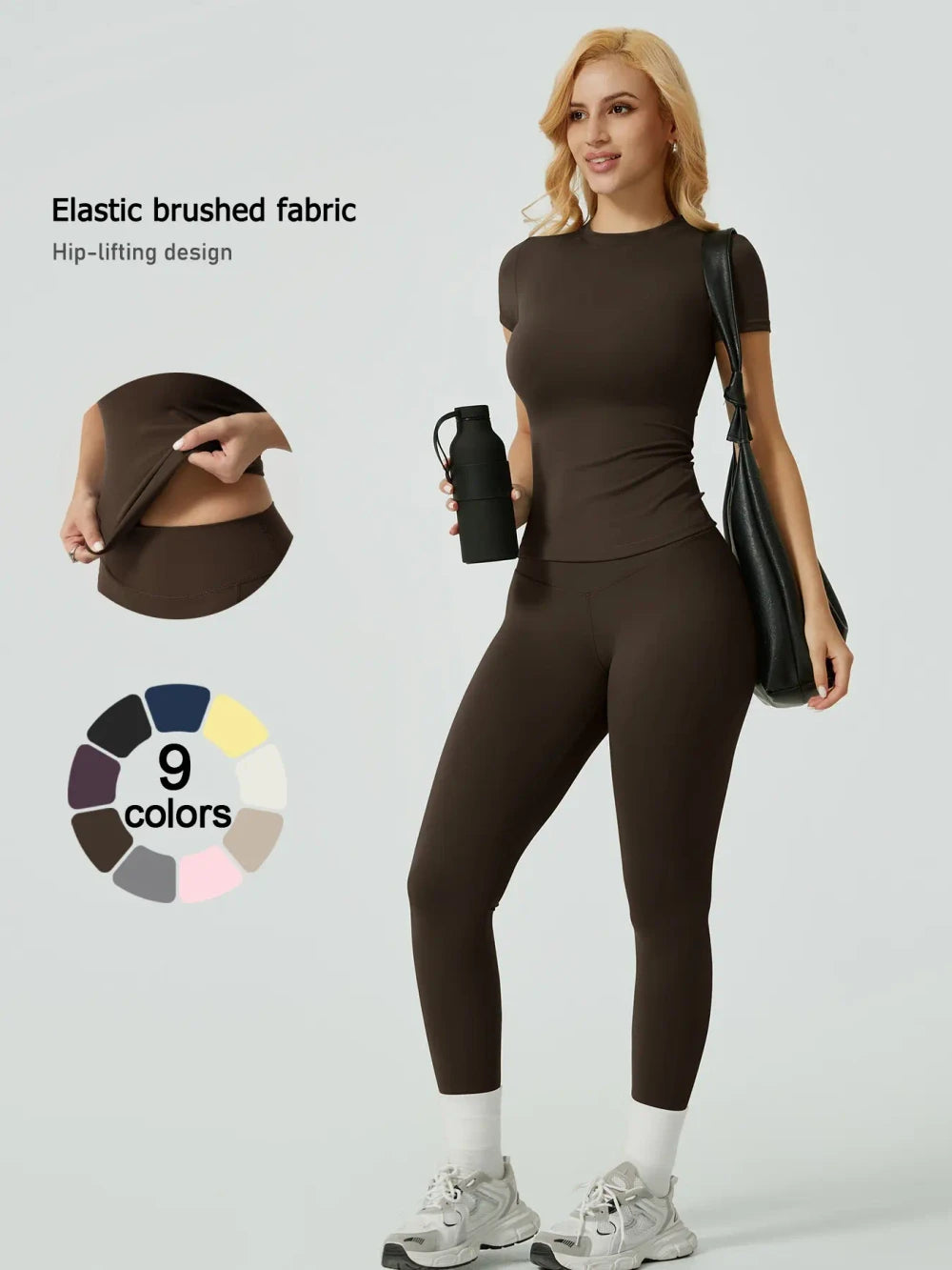 Ribbed Long Sleeve Tee & Leggings Set